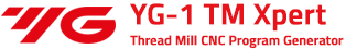 YG-1 TM Xpert | Thread Milling CNC Program Generator